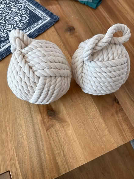 Photo of free 2x weighted door stoppers (Woodside Plaza) #1
