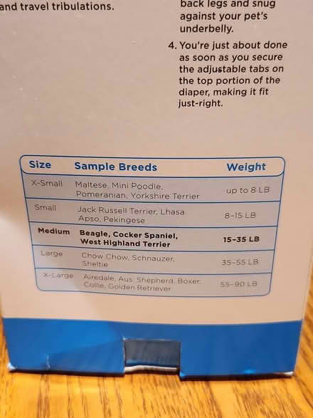 Photo of free Dog Washable Diapers (Bowie) #2