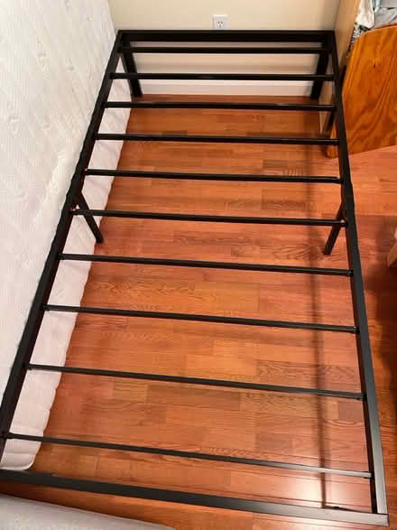 Photo of free Twin bed frame, mattress, etc (east Petaluma) #1