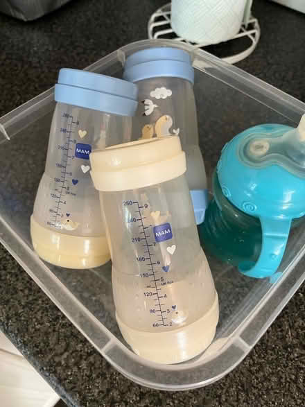 Photo of free Bottles and a juice cup a few spoons (Vale LA1) #1
