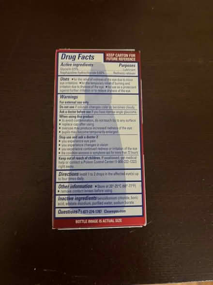Photo of free "Clear Eyes" eye drops (Berkeley, near Claremont Hotel) #2