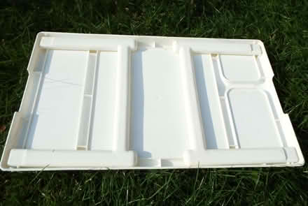 Photo of free White plastic tray, folding legs for use on lap or in bed (Bingham NG13) #2