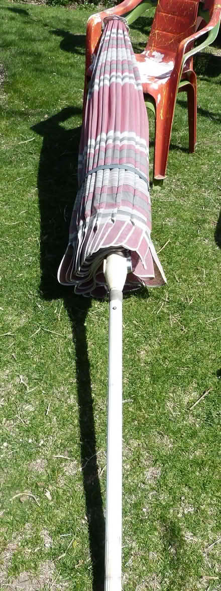 Photo of free 2 Large Patio Umbrellas with bases (Bowmanville) #2