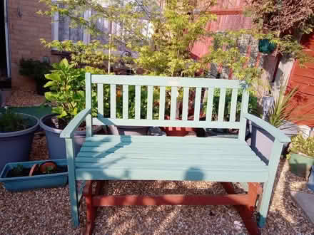Photo of free Garden swing/rocking bench (Orton Goldhay) #1