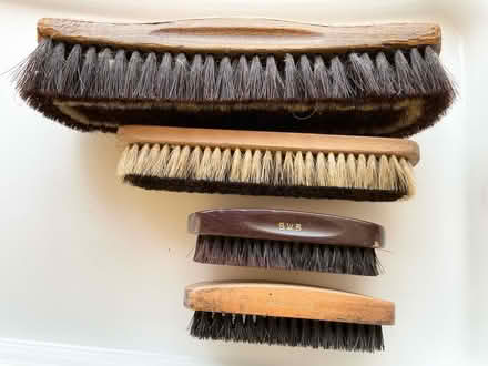 Photo of free Wood Backed Bristle Shoe Brushes plus Large Clothes Brush (Grassington BD23) #1
