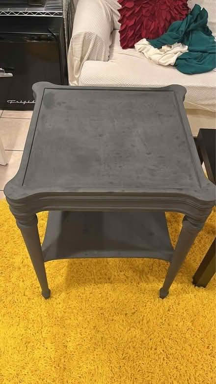 Photo of free Gray side table (Fairlawn/Anacostia) #1