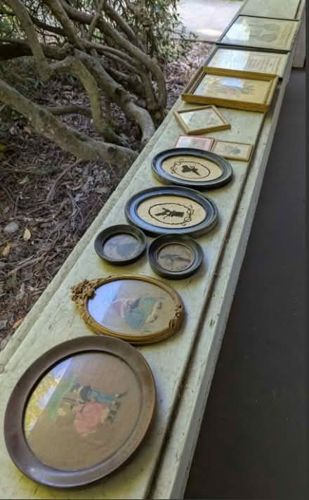 Photo of free Antique framed needlework (NE Portland (Laurelhurst)) #1