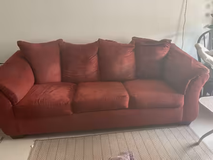Photo of free Red sleeper sofa (Satellite beach) #1