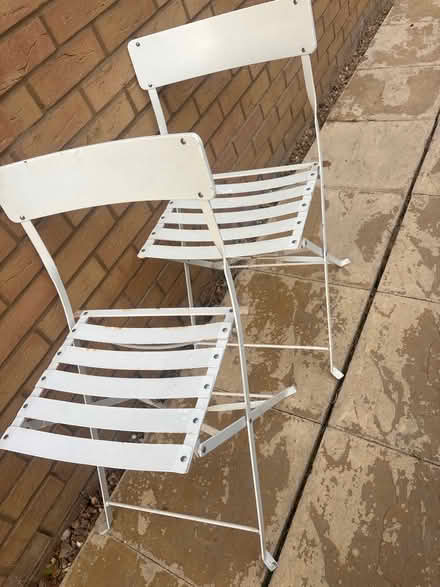 Photo of free 2 garden chairs (Cb23 7) #1