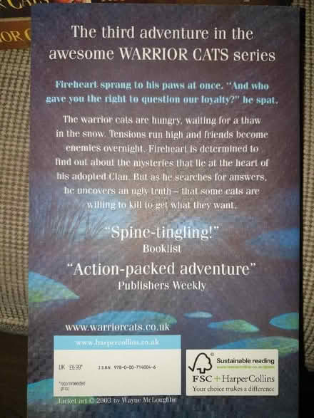 Photo of free Warrior Cats Books x5 (Denton M34) #3
