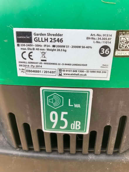 Photo of free Garden shredder, Faulty. Stoke Gifford (Stoke Gifford BS34) #2