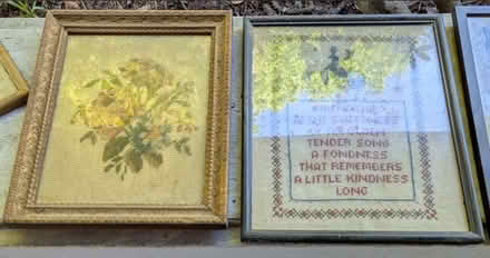 Photo of free Antique framed needlework (NE Portland (Laurelhurst)) #4