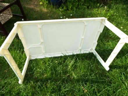 Photo of free White plastic tray, folding legs for use on lap or in bed (Bingham NG13) #3