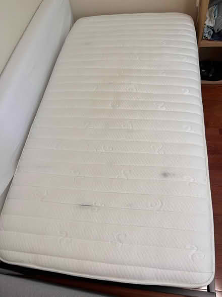 Photo of free Twin bed frame, mattress, etc (east Petaluma) #2