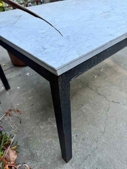 Photo of free Outdoor marble table (Westbrae, Berkeley) #2