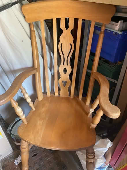 Photo of free Solid pine chair (Enfield EN1) #1