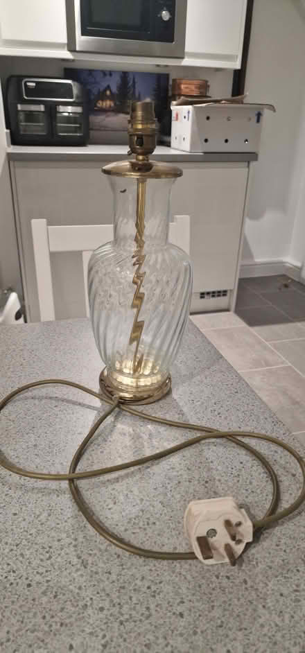 Photo of free Glass/brass lamp - not working (Bradway, S17) #3
