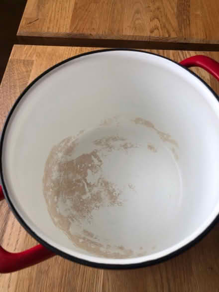 Photo of free Small red enamel pot pan (High Green, S35) #4