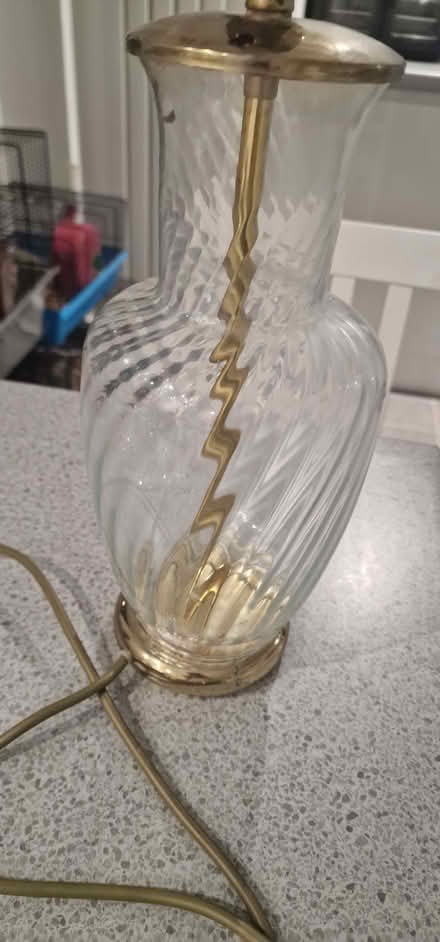 Photo of free Glass/brass lamp - not working (Bradway, S17) #4