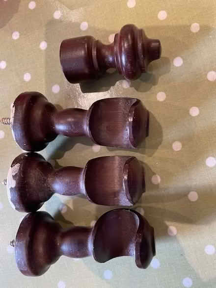 Photo of free Wooden Curtain pole accessories (Tideswell SK17) #2