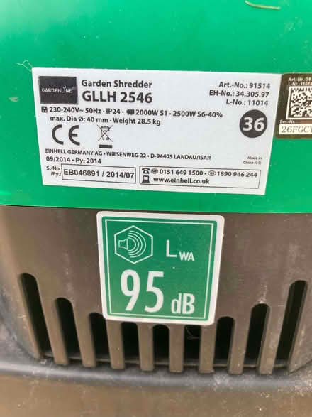 Photo of free Garden shredder, Faulty. Stoke Gifford (Stoke Gifford BS34) #2