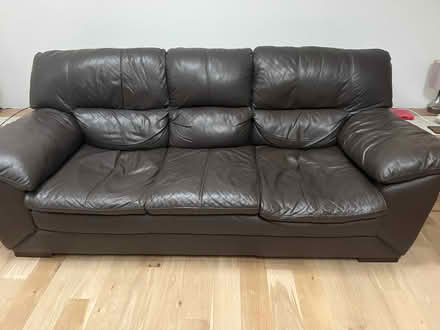 Photo of free Faux leather settee and armchair (Hawkwell SS5) #2