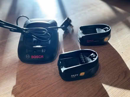 Photo of free Bosch Batteries and charger (Peppard Common RG9) #1