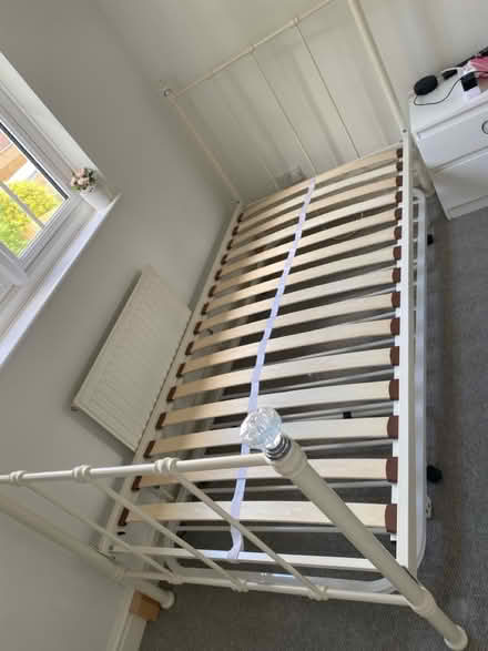 Photo of free Next single metal bed & trundle (Burghfield Common RG7) #2