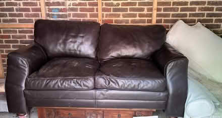 Photo of free Leather sofa (Chiddingfold) #1