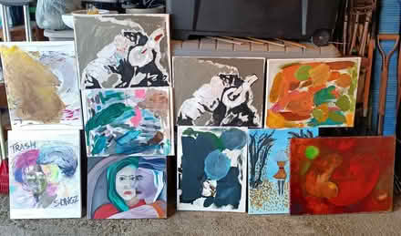 Photo of free Painted Canvases (Ridgefield Park) #1