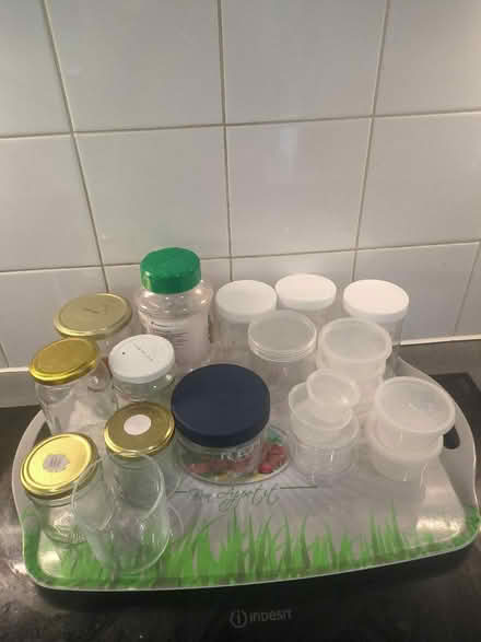 Photo of free Assortments of glass and plastic containers (Hornsey N8) #1