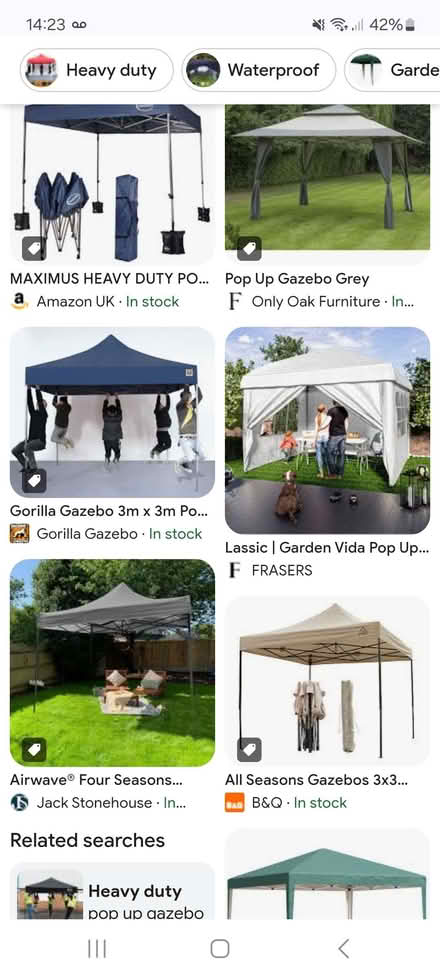 Photo of Pop up gazebo (Pittville GL50) #1