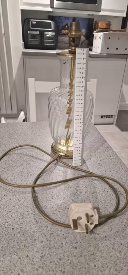 Photo of free Glass/brass lamp - not working (Bradway, S17) #2