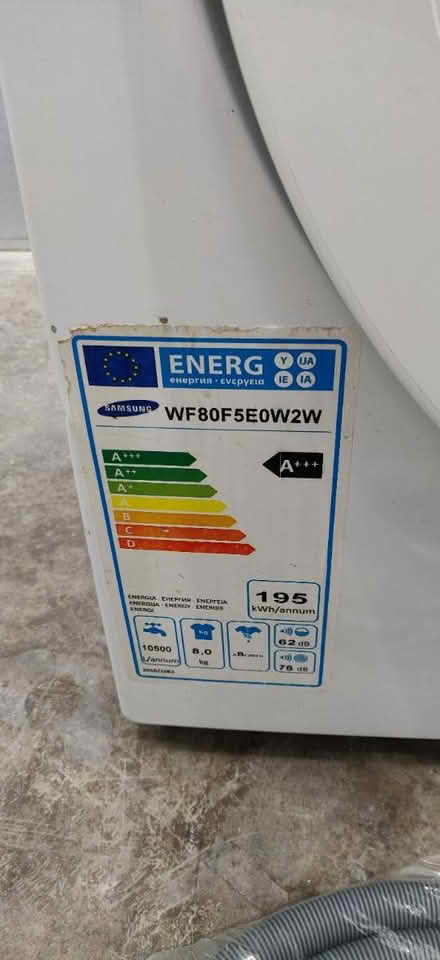 Photo of free Samsung washing machine (Stewarton, Kilmarnock) #4