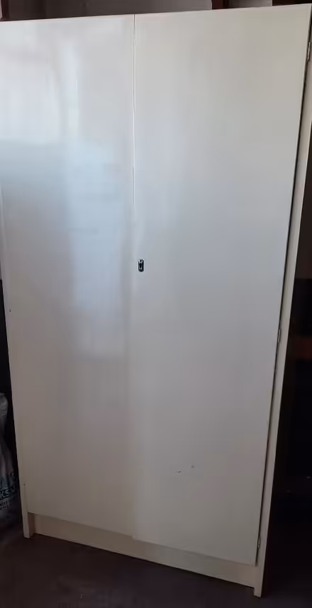 Photo of free Single wooden wardrobe and shelf space (Woodley RG6) #1