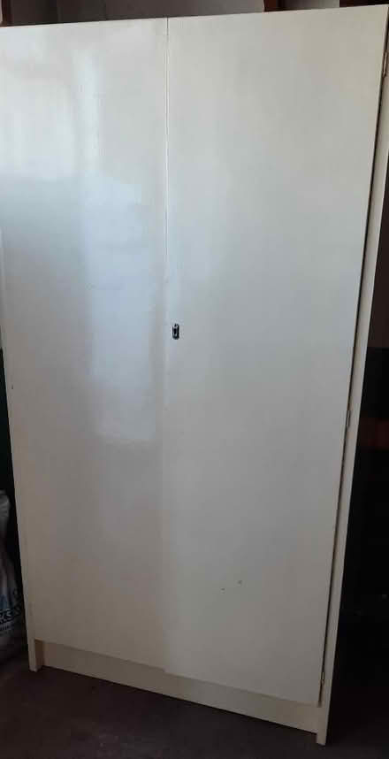 Photo of free Single wooden wardrobe and shelf space (Woodley RG6) #1