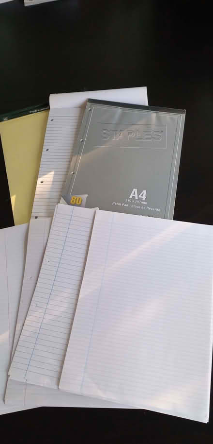 Photo of free A4 lined paper (Polegate BN26) #1