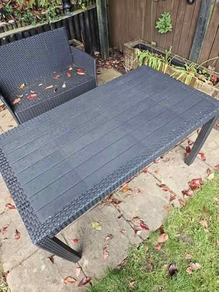 Photo of free Rattan Style Garden Table (Heckmondwike) #3