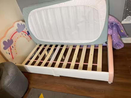 Photo of free Toddler bed, mattress, protector & sheets (Leytonstone E11) #4