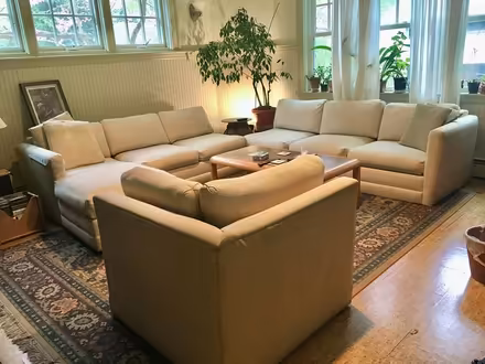 Photo of free 5 pc Sectional Couch (8ppl) (Arlington off Mystic St Rte3N) #2