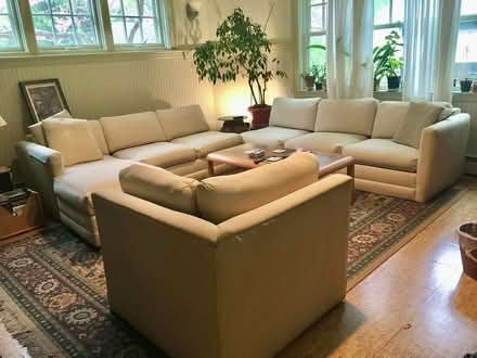 Photo of free 5 pc Sectional Couch (8ppl) (Arlington off Mystic St Rte3N) #2