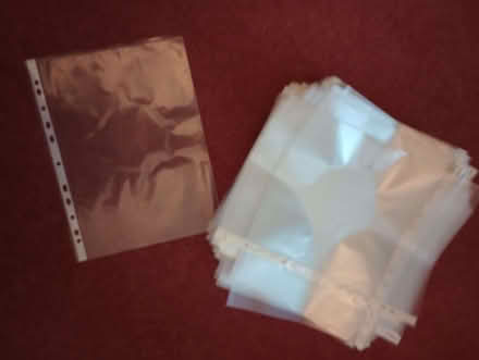 Photo of free A4 plastic punched pockets for use in a ringbinder. (Penzance TR18) #1