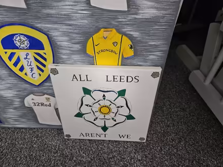Photo of free Leeds United Acrylic Canvas Art (Heckmondwike) #2