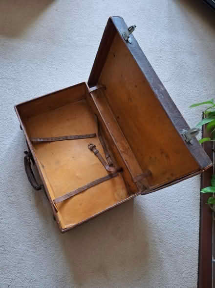 Photo of free Very old leather suitcase (Bexhill) #2