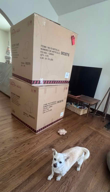Photo of free 2 giant cardboard boxes — fort? (Fruitvale and 580) #1