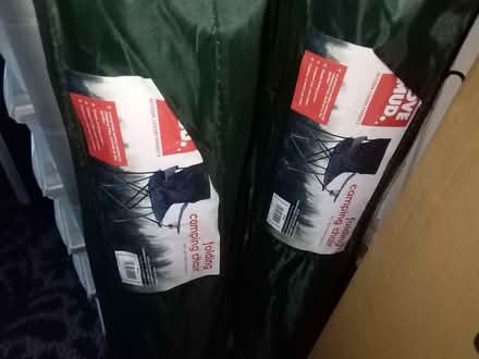 Photo of free Folding camping chairs X2 green (Tonbridge) #2
