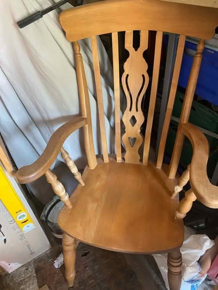 Photo of free Solid pine chair (Enfield EN1) #3