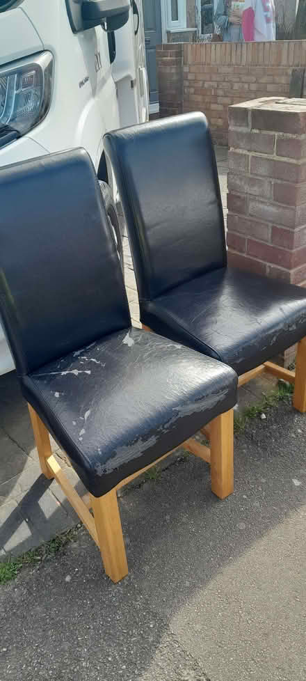 Photo of free 2x Dining Room Chairs (Aveley RM15) #1