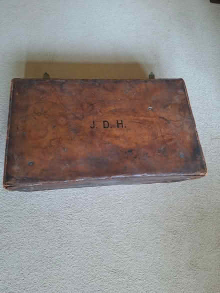 Photo of free Very old leather suitcase (Bexhill) #1