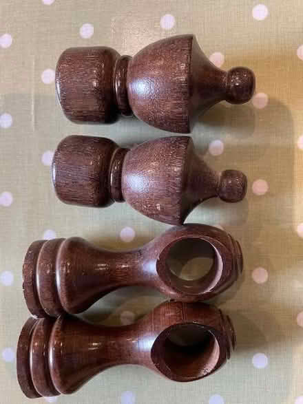 Photo of free Wooden Curtain pole accessories (Tideswell SK17) #3